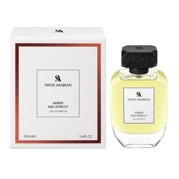 Swiss arabian amber and apricot eau de parfum 100ml vaporizador