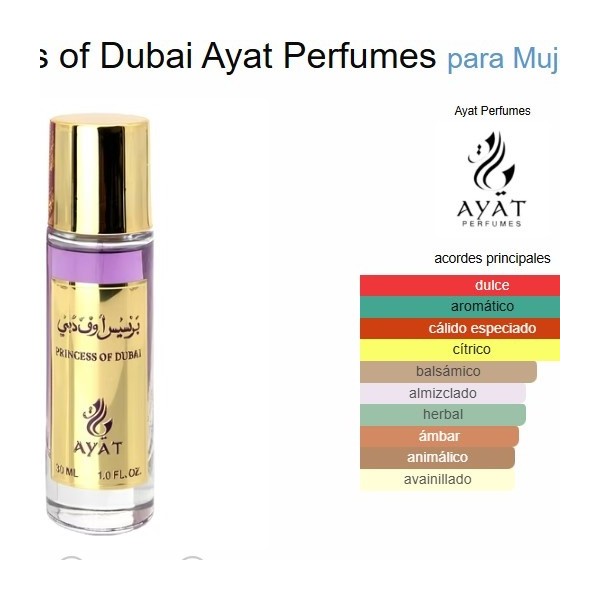 Ayat princess of dubai eau de parfum 30ml