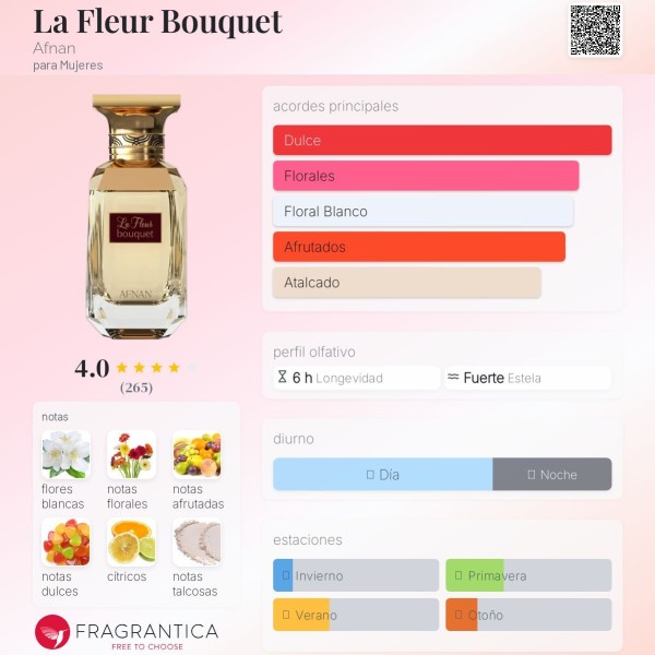 La Fleur Bouquet Afnan para Mujeres eau de parfum 80ml vaporizador