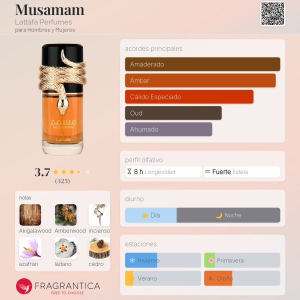 Musamam Lattafa Perfumes para Hombres y Mujeres