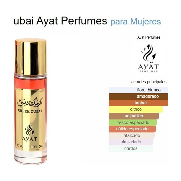 Creek Dubai Ayat Perfumes para Mujeres 30ml