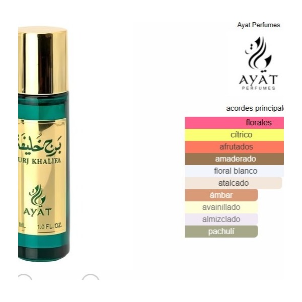 Burj Khalifa Ayat Perfumes para Hombres y Mujeres eau de parfum 30ml