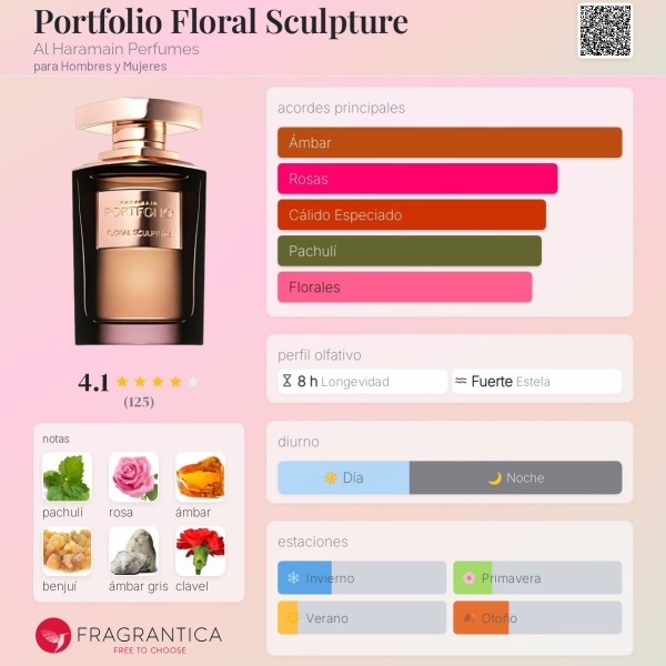 Portfolio Floral Sculpture Al Haramain Perfumes para Hombres y Mujeres eau de parfum 75ml vaporizador